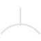 Ekena Millwork Archdale Architectural Grade PVC Gable Bracket, 108"W x 72"H x 2"D x 4"F, 16/12 Pitch GBP108X72X0204ARC00 - alternate 2